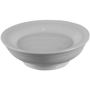 Clayre & Eef 64935 Soap dish white ø 14x5 cm