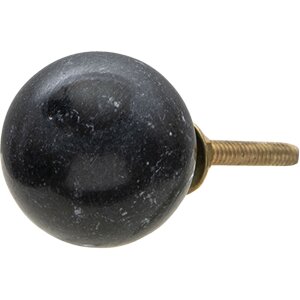 Clayre & Eef 64979 Door knob black ø 3x3 cm