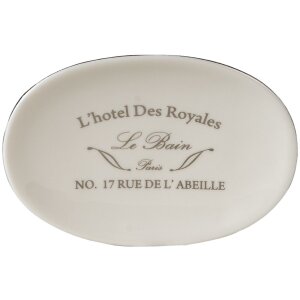 Clayre & Eef 6ce1235 Soap Dish White 14x10x3 cm