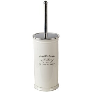 Clayre & Eef 6ce1236 Toilet brush holder white...