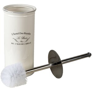 Clayre & Eef 6ce1236 Toilet brush holder white...