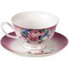 Clayre & Eef 6ce1275 Coffee cup with saucer lilac 200 ml