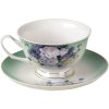 Clayre & Eef 6ce1276 Coffee cup with saucer green, white 200 ml