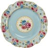 Clayre & Eef 6ce1280 Tableware Breakfast Plate Blue ø 20x2 cm