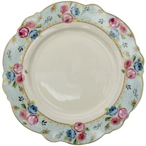 Clayre & Eef 6ce1281 Tableware Dinner Plate Blue,...