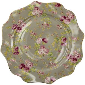 Clayre & Eef 6ce1292 Tableware dinner plate green...