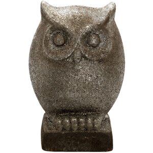 Clayre & Eef 6ce1306 Deco Owl Grey 15x10x23 cm