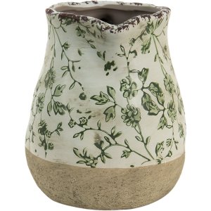 Clayre & Eef 6ce1386m Decorative Jug Green, White...