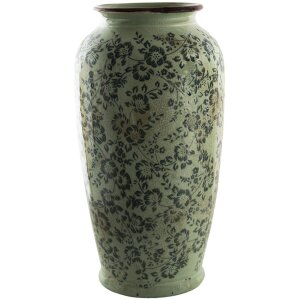 Clayre & Eef 6ce1392l Deco Vase Blue, White ø...