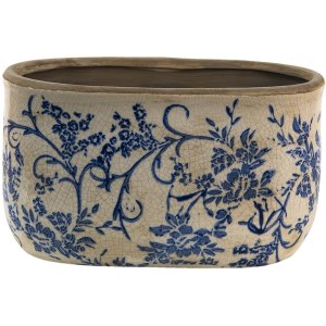 Clayre & Eef 6ce1398l Flower pot for indoor Blue,...