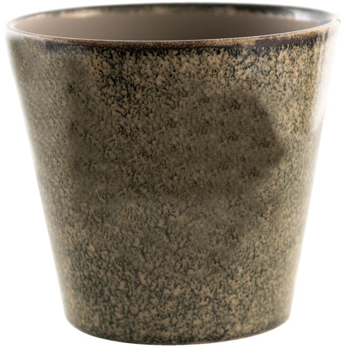 Clayre & Eef 6ce1407l Flower pot for indoor Green, Brown, Beige ø 17x16 cm