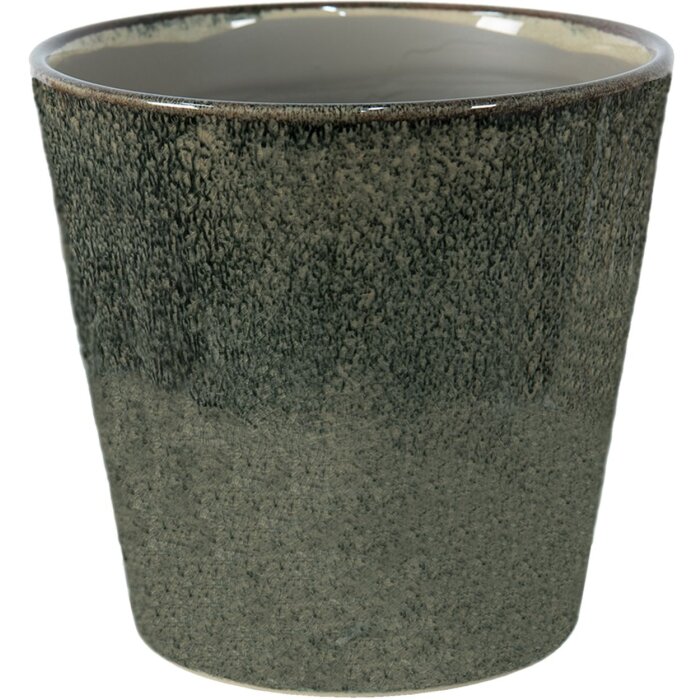 Clayre & Eef 6ce1407xl indoor flower pot green ø 19x18 cm