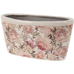 Clayre & Eef 6ce1411 Flower pot for indoor Pink 27x13x14 cm