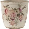 Clayre & Eef 6ce1421s flower pot for indoor Pink, Beige ø 11x10 cm