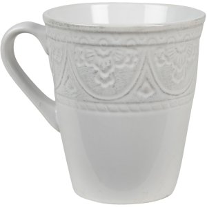 Clayre & Eef 6CEMU0098 Mug 13x10x12 cm - 450 ml White