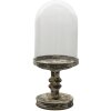 Clayre & Eef 6gl3011l glass bell gray ø 21x49 cm