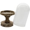 Clayre & Eef 6gl3011m glass bell gray ø 16x38 cm