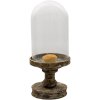 Clayre & Eef 6gl3011m glass bell gray ø 16x38 cm