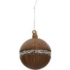 Clayre & Eef 6gl3271 Christmas balls set of 4 brown ø 8 cm