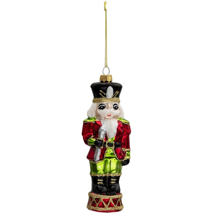 Clayre & Eef 6gl3321 pendant jewelry nutcracker red, green 6x4x17 cm