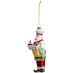 Clayre & Eef 6gl3324 Pendant Jewelry Santa Claus Multicolor 7x7x17 cm