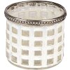 Clayre & Eef 6gl3332 Glass Candle Holder White ø 8x7 cm