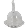 Clayre & Eef 6gl3376 Glass Bell Rabbit Transparent ø 14x16 cm