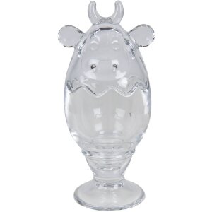 Clayre & Eef 6gl3387 bonbonniere with lid cow...