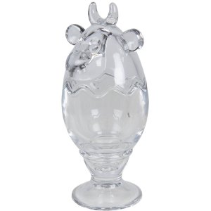 Clayre & Eef 6gl3387 bonbonniere with lid cow...