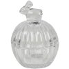 Clayre & Eef 6gl3393 Bonbonniere with lid Rabbit Transparent 8x8x11 cm