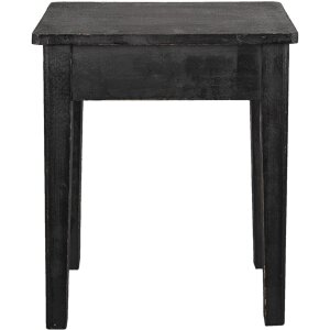 Clayre & Eef 6h2053 Decorative Stool Black 36x25x43 cm