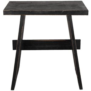 Clayre & Eef 6h2054 Decorative stool black 42x28x43 cm