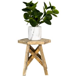 Clayre & Eef 6h2094 Plant table Brown 22x22x25 cm