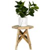 Clayre & Eef 6h2094 Plant table Brown 22x22x25 cm