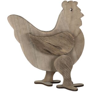 Clayre & Eef 6h2099 Deco Chicken Brown 31x16x35 cm