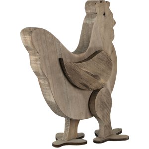 Clayre & Eef 6h2099 Deco Chicken Brown 31x16x35 cm