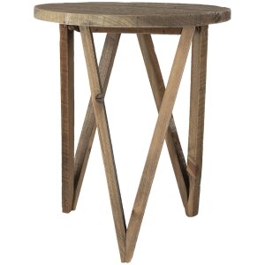 Clayre & Eef 6h2101 Plant table Brown ø 30x36 cm