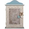 Clayre & Eef 6h2127 Key Box Blue 21x7x31 cm