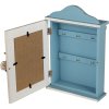 Clayre & Eef 6h2127 Key Box Blue 21x7x31 cm