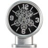 Clayre & Eef 6kl0746 Table clock silver color 24x8x30 cm