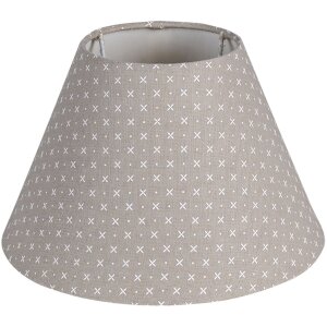 Clayre & Eef 6lak0510 Lampshade gray ø 25x16...