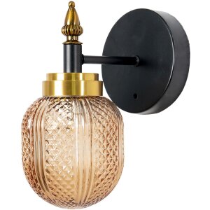 Clayre & Eef 6lmp752 Wall lamp Brown, Black 13x15x23 cm