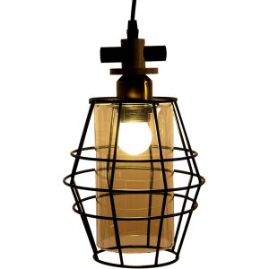 Clayre & Eef 6lmp755 Hanging Lamp Black 18x18x31 cm...