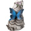 Clayre & Eef 6pr3351 Deco Cat White, Grey 12x10x15 cm