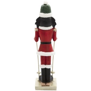 Clayre & Eef 6pr3455 Christmas decoration statue nutcracker red 6x4x17 cm