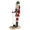 Clayre & Eef 6pr3455 Christmas decoration statue nutcracker red 6x4x17 cm