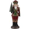 Clayre & Eef 6pr4745 Christmas decoration statue nutcracker red 13x10x32 cm