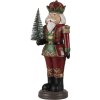 Clayre & Eef 6pr4745 Christmas decoration statue nutcracker red 13x10x32 cm