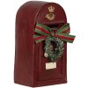 Clayre & Eef 6pr4748 Christmas decoration statue letterbox red 8x6x15 cm