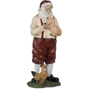 Clayre & Eef 6PR4755 Father Christmas 11x9x27 cm Red,...